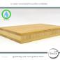 Preview: 1x Holzzuschnitt Bambus Leimholz 18 mm naturbelassen, unbehandelt Holzplatte Tischplatte - glatte Kante