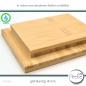Preview: eckiger Holzdeckel Deckel Holz Bambus Leimholz individuell Wunschmaß