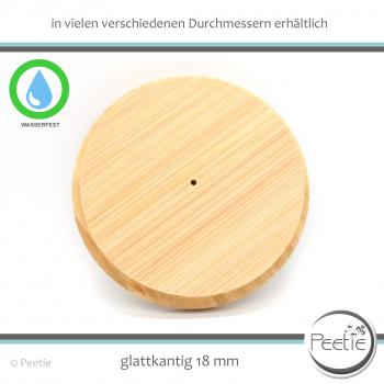1x Holzdeckel Bambus Leimholz 18 mm naturbelassen, unbehandelt - individuelles Wunschmaß HOLZ-DECKEL