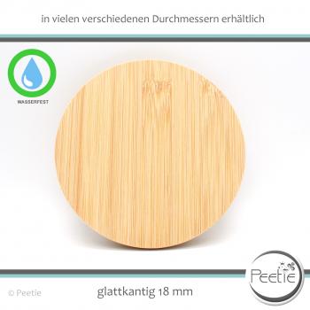 1x Holzdeckel Bambus Leimholz 18 mm naturbelassen, unbehandelt - individuelles Wunschmaß HOLZ-DECKEL