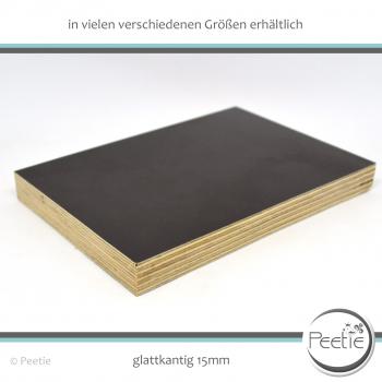 1x Holzzuschnitt Birke Siebdruck 15 mm Holzplatte Tischplatte - glatte Kante