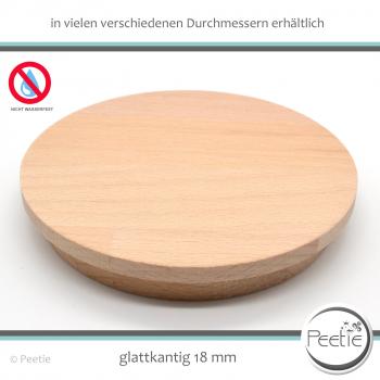 Preview: 1x Holzdeckel Buche Leimholz 18 mm naturbelassen, unbehandelt - individuelles Wunschmaß HOLZ-DECKEL