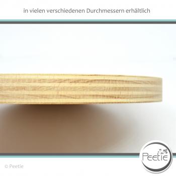 1x Holzscheibe Buche Multiplex Holzrad rund 15 mm Tischplatte Scheibe glattkantig
