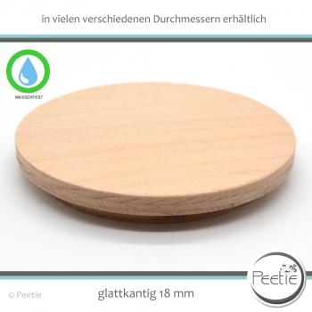 1x Holzdeckel Buche Multiplex 18 mm naturbelassen, unbehandelt - individuelles Wunschmaß - Holz-Deckel