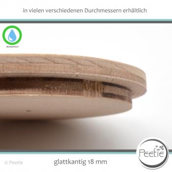 1x Holzdeckel Buche Multiplex 18 mm naturbelassen, unbehandelt - individuelles Wunschmaß - Holz-Deckel