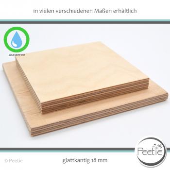 Preview: 1x Holzdeckel Birke Multiplex 18 mm naturbelassen, unbehandelt - individuelles Wunschmaß - Holz-Deckel