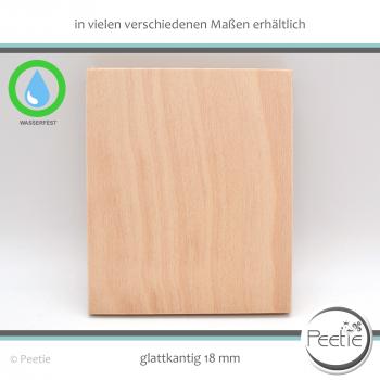 1x Holzdeckel Buche Multiplex 18 mm naturbelassen, unbehandelt - individuelles Wunschmaß - Holz-Deckel