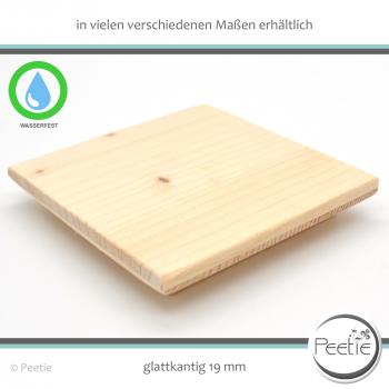 1x Holzdeckel Fichte 3-Schichtplatten 19 mm naturbelassen, unbehandelt - individuelles Wunschmaß - Holz-Deckel