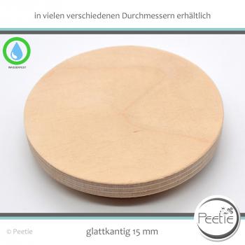 Preview: 1x Holzdeckel Birke Multiplex 15 mm naturbelassen, unbehandelt - individuelles Wunschmaß - Holz-Deckel