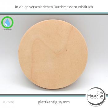 Preview: 1x Holzdeckel Birke Multiplex 15 mm naturbelassen, unbehandelt - individuelles Wunschmaß - Holz-Deckel