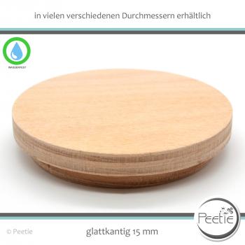 1x Holzdeckel Buche Multiplex 15 mm naturbelassen, unbehandelt - individuelles Wunschmaß - Holz-Deckel