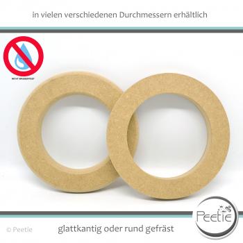 Preview: 1x Holzring Holz-Ring MDF 19 mm naturbelassen, unbehandelt glattkantig