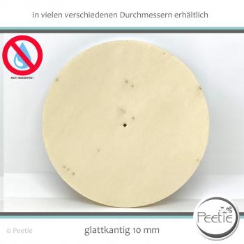 Preview: 1x Holzscheibe Pappel Sperrholz 10 mm naturbelassen, unbehandelt glattkantig