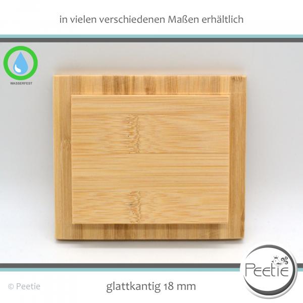 eckiger Holzdeckel Deckel Holz Bambus Leimholz individuell Wunschmaß