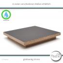 Deckel eckig Birke Siebdruck