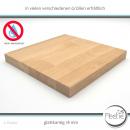 1x Holzzuschnitt Eiche Leimholz 18 mm naturbelassen, unbehandelt Holzplatte Tischplatte - glatte Kante