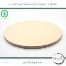 1x Holzscheibe Birke Multiplex 9 mm naturbelassen, unbehandelt glattkantig